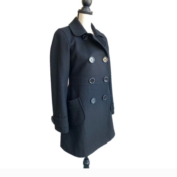 Tulle Double breasted Pea coat - Picture 2 of 6